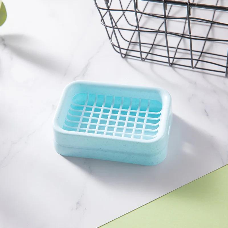 Мыльница для ванной комнаты Поднос для хранения Ящик для хранения для дома Душ для путешествий Походный держатель Контейнер Мыльница Пластиковая мыльница Держатель Портативное мыло