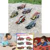 Vibrant Dinosaur Cars Pull Back Toy Set For Kids With Boomerang Action