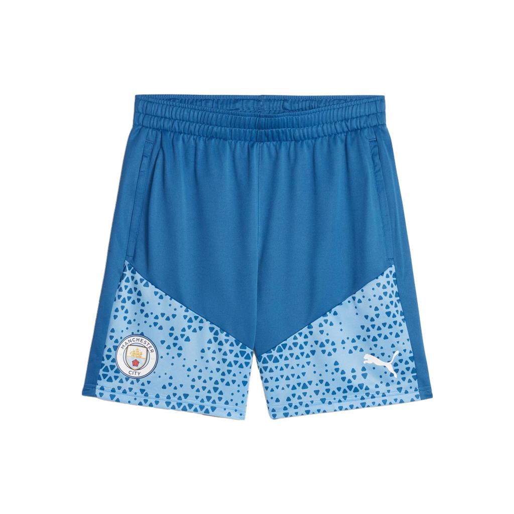 Puma Manchester City Football Training Shorts Men Bottoms Lake-Blue 772867-06