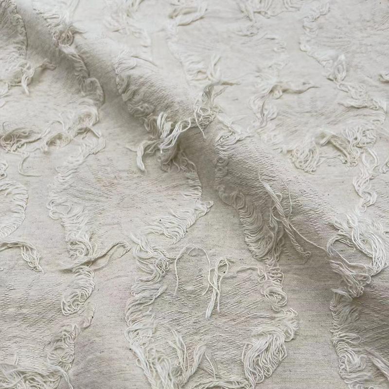 100*150см Ретро Жаккардовая Бахрома Хлопково-Льняная Ткань Ручной Работы Пальто Юбка Сумка DIY Шитье Дизайнерские Ткани
