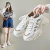 Корейские женские кроссовки-папы: 2025 Весенние студенческие спортивные и повседневные туфли на толстой подошве для увеличения роста - T73-1