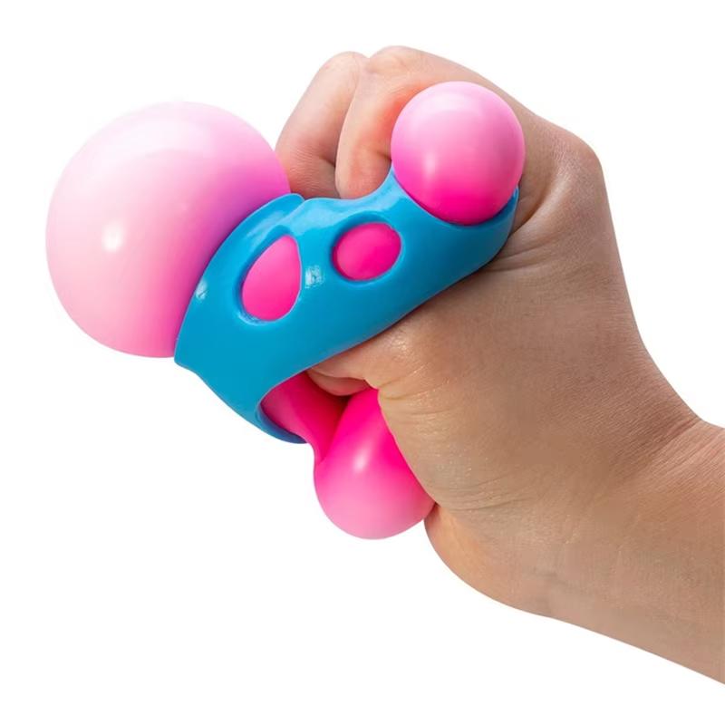 Schylling Needoh Groovy Shroom Рельефная Сенсорная Игрушка-Антистресс Нетоксичная Мягкий Шар для Растягивания, Сжатия, Надавливания Игрушка для СДВГ Подарок