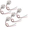 5 Pack 1W LED Deck Lamp DC 12V Mini Embedded Spotlight Low Voltage Landscape Well Lights  Walkway