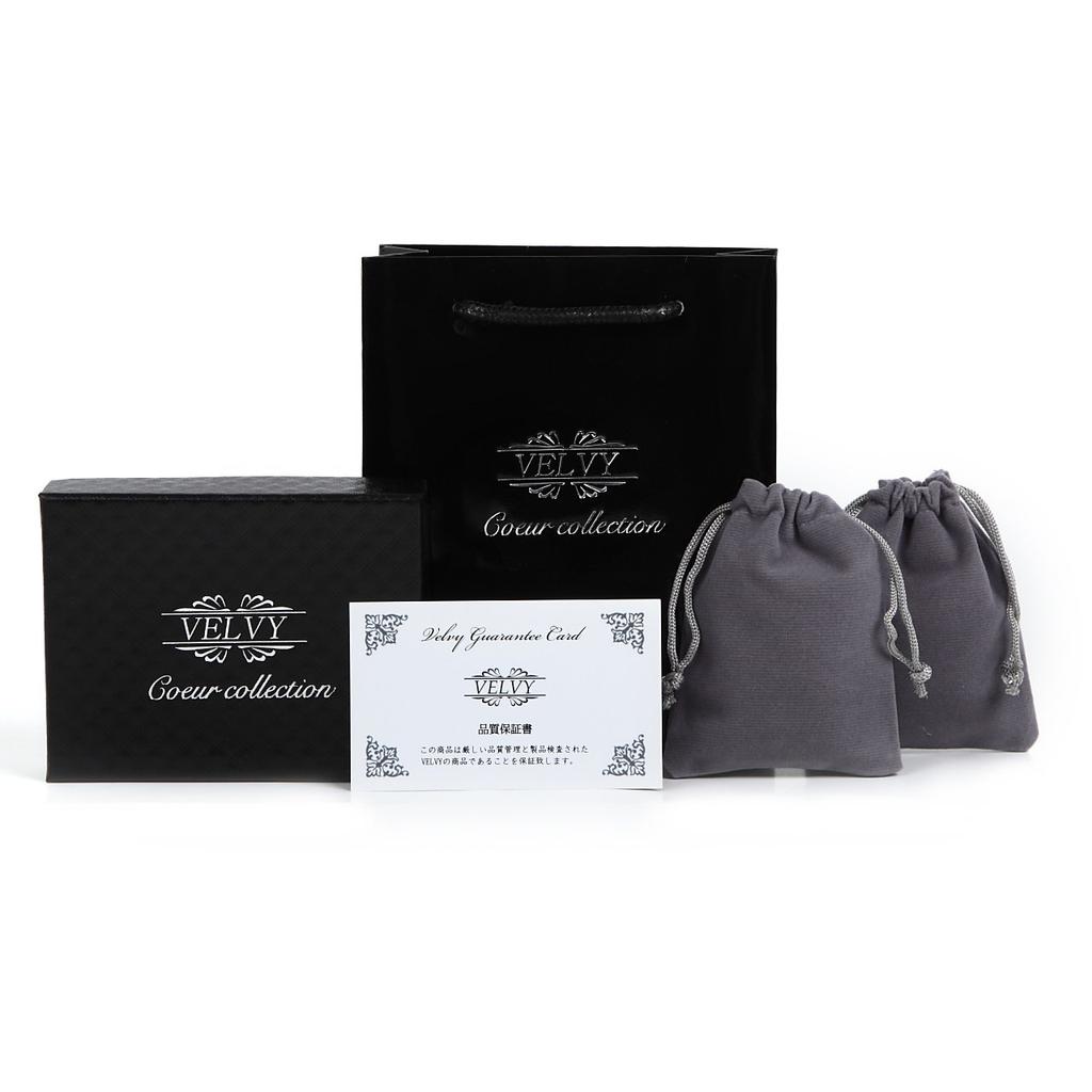 Серебряное ожерелье в форме сердца из перьев для мужчин и женщин, сумка-коробка tb316 [Velvi] (Бумага включена) (Сердце из перьев)