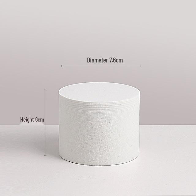 Белый пенопластовый геометрический куб, реквизит для фотосъемки, с фоновой доской и мелкими украшениями