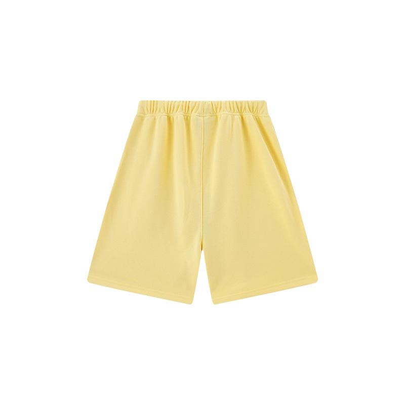 E853 Fear Of God Essentials Шорты сlettering Хлопковые Свободные Унисекс На Шнурке Эластичный Пояс Уличная Одежда Повседневные Спортивные Шорты