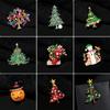 1PC Crystal Deer Women's Christmas Brooch Brooch Pins Jewelry Decoration Wedding Accessories