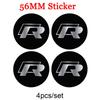4pcs 56mm Car Wheel Center Cover Stickers Hub Cap Sticker For VW Golf Polo Tiguan Touran Jetta Passat CC T5 GTI Scirocco Magotan xm1