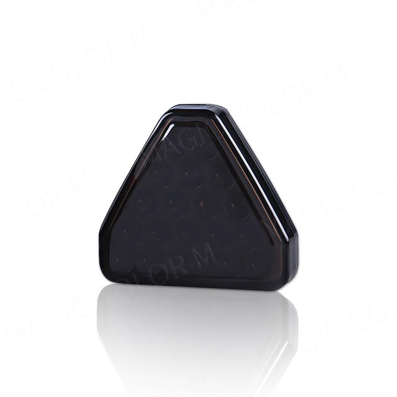 Для F1 стиль мотоцикла автомобильные пилотные огни треугольник задний стоп-сигнал предупреждающий стробоскоп стоп безопасность черный красный RGB бампер