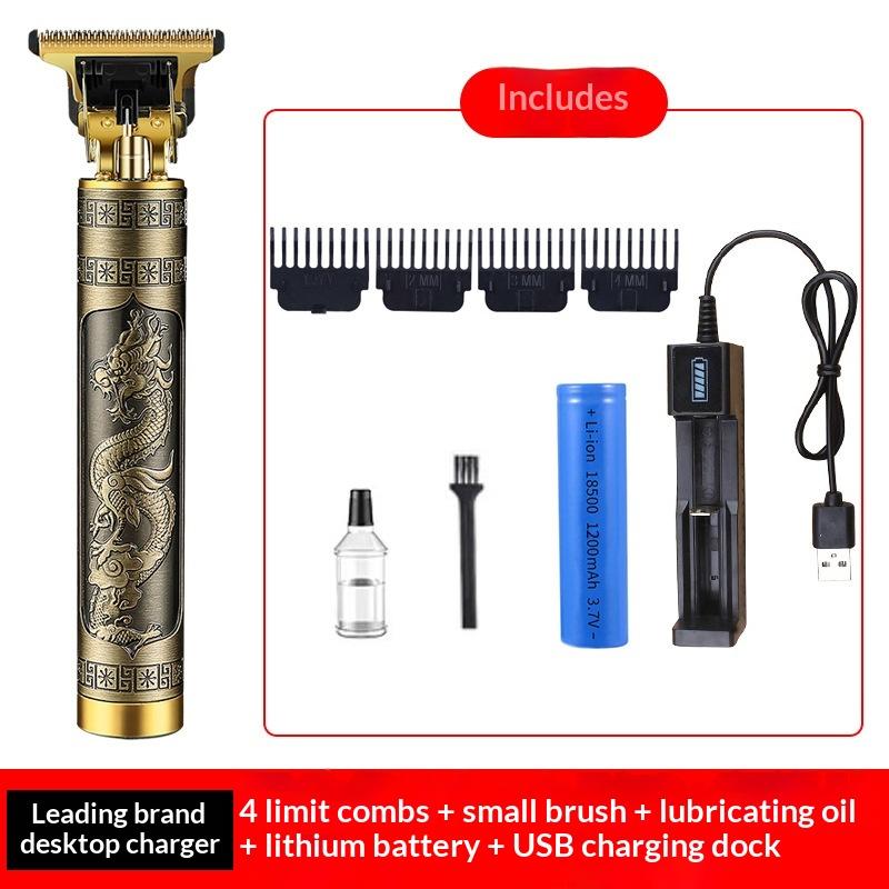 New multifunctional hair clipper electric clipper hair clipper hair clipper oil clipper shaving razor bald hair clipper rechargeable