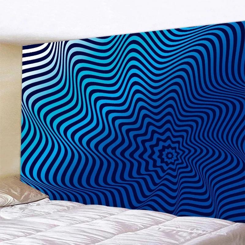 Fashionable Home Decor Tapestry Living Room Bedroom Tapestry Abstract Geometric Swirl Pattern