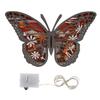 Wooden Handicraft Ornaments Hollow Butterfly 3D Woodcarving Innovative Home Decorations with Light