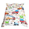 Cartoon Truck Three-Piece Quilt Cover 3D Digital Printing Bedding Set Bed Cover