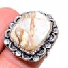 Кольцо из серебра 925 пробы с натуральным жемчугом Бива, размер 6,5 k5i66