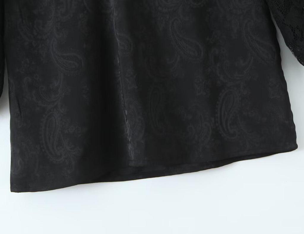 Spring 2025 Women's European & American Styled Square Neck Lace Dress