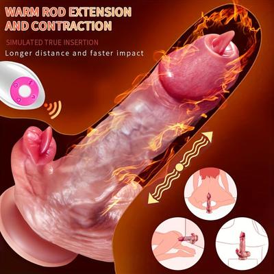 Реалистичный дилдо, вибрирующий мастурбатор для женщин, беспроводной пульт дистанционного управления, нагревательный элемент, вагинальный массаж, стимуляция точки G, секс-игрушки