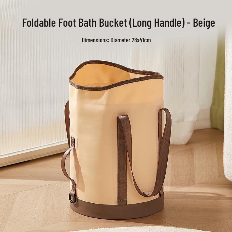 Foldable Foot Bath Basin with Constant Temperature and Steaming, Over-the-Calf Deep Design, Portable for Home Use