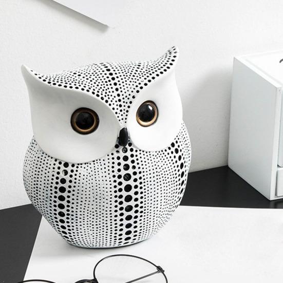 Прекрасная птица, сова, модель из смолы, фигурка, орнамент, украшение для домашнего рабочего стола