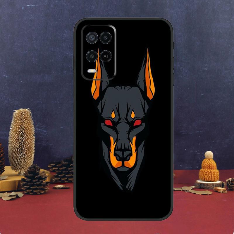 Dachshund Doberman Dog Case For OPPO A54 A74 A94 A98 A78 A79 A16 A76 A96 A5 A9 A17 A77 A15 A52 A72 A53 A57S Cover