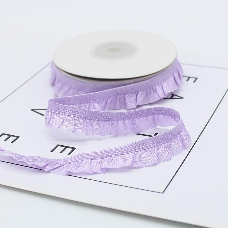 Bluebird 15Mm Unilateral Fungus Lace Webbing Wrinkled Elastic Belt Ruffle Edge Elastic Band Baby Clothes Pet Clothes