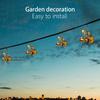 LED Hanging Flying Animals Lamp Solar Powered Painted Iron Art Crafts Light IP44 Waterproof Yard Balcony Porch Garden Decoration