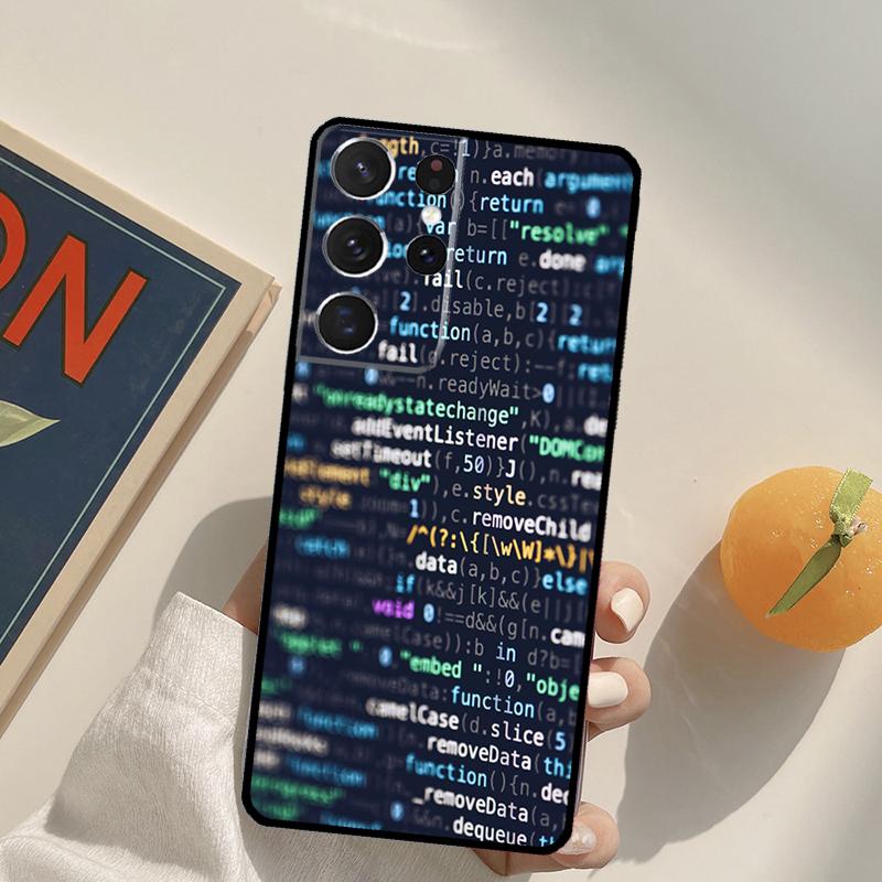 The Code design programmer Phone Case For Samsung Galaxy S25 Ultra S20 S21 S22 S23 S24 Plus S9 S10 S25 FE Back Cover