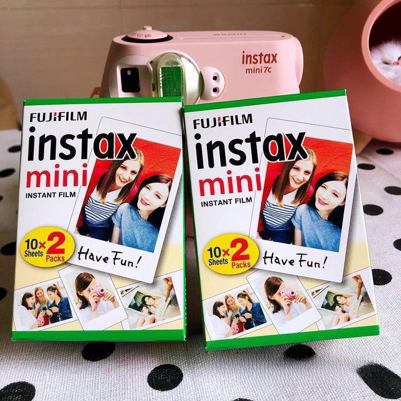 Мгновенная пленка Fuji Instax Mini 3 дюйма, 20 листов, белая рамка, совместима с Instax Mini