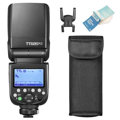 Вспышка Godox GODOX TTL GN60 HSS Синхронизация Световая стробоскопическая вспышка со второй перезарядкой Совместима с Sony и A6000 [Авторизованный дилер] TT685II-S Стробоскоп, 1/8000с