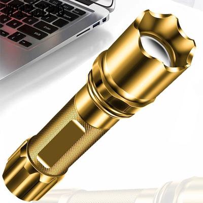 Портативный уличный фонарик USB перезаряжаемый сухой аккумулятор Zoom Mini маленький фонарик многофункциональный мощный фонарик
