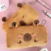 Guinea Pig Capybara Plush Pen Bag Large Capacity Stuffed Capybara Plush Pencil Case Plush Doll Animal Guinea Pig Pen Pouch