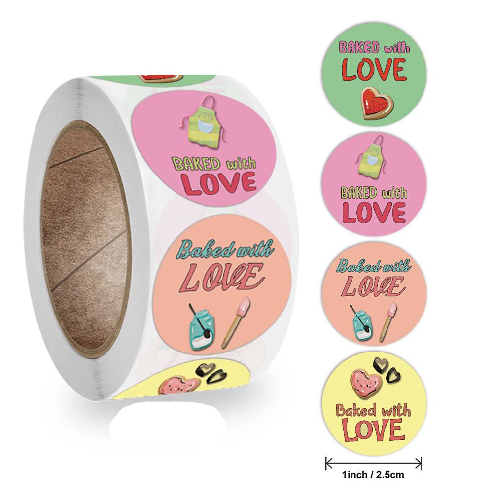 Cartoon Animals Happy Birthday Stickers for Party Decor Envelope Sealing Label Gift Packing Adhesive Sticker Greeting Card Label