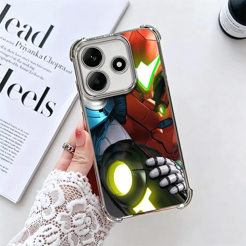 M-Metroids Soft Phone Case For Xiaomi Redmi Note 14 15 Pro Plus 13 12 11S 11T 5G 10 9S 9 Plating Anti-Fall Fundas