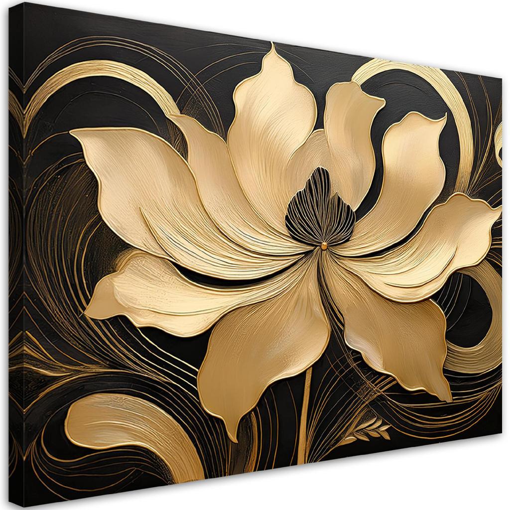 Canvas Print, Beige Flower
