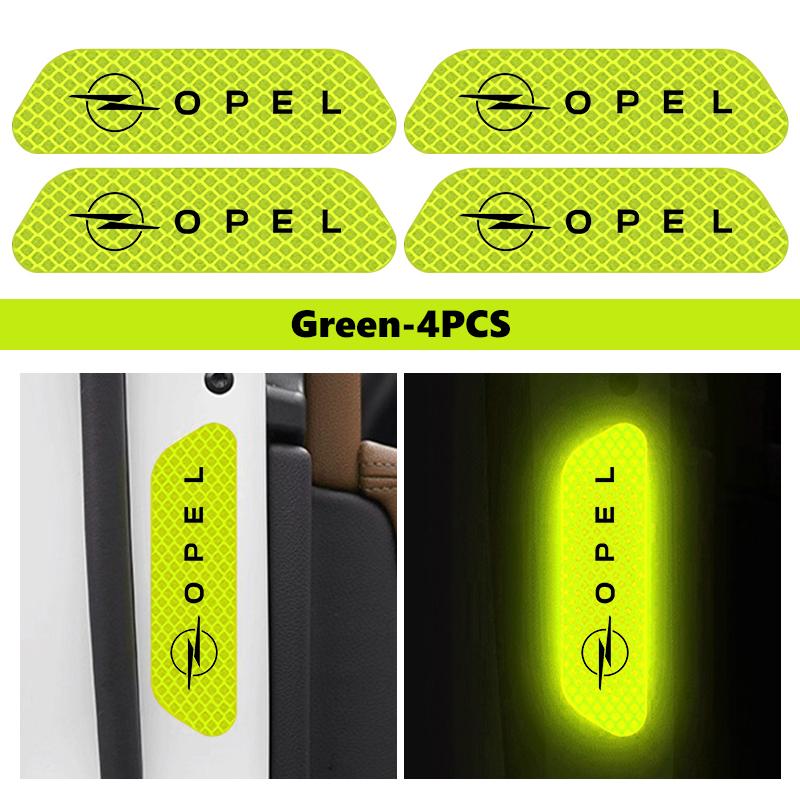 For Opel Car Door Stickers DIY Reflective Tape Warning Mark Auto Decoration Astra G J H Insignia Zafira Corsa D C Vectra Vivaro