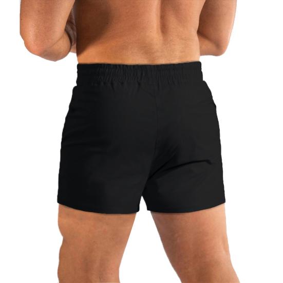 Мужские спортивные шорты для фитнеса, эластичные шорты на талии с карманами на молнии, шорты для бега, свободные быстросохнущие короткие брюки, уличная одежда