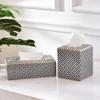Modern Mosaic Ceramic Tissue Boxes European Simple Creativity Napkin Holder Desk Paper Towel Storage Box Living Room Decoration