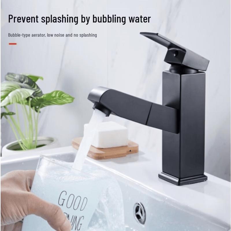 OEING Stainless Steel Pull-Out Basin Faucet