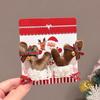 2pcs/set Red Plush Christmas Hair Accessory Pom-pom Plush Hair Clips  for Kids
