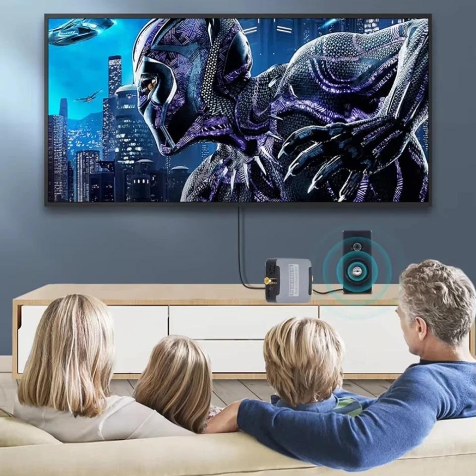 ЦАП Цифро-аналоговый аудиопреобразователь Оптический SPDIF Toslink Коаксиальный вход на L/R RCA 3,5 мм разъем Выход усилителя для наушников