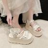 Summer Women Casual Slippers Women's Muffin Shoes Ladies Thick Soled Casual Sandals Adult Casual Beach Shoes Female Jelly Shoes