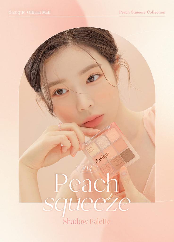 Dasique Daisique Peach Squeeze Peach Squeeze Color Eyeshadow Bag Palette "Official" #14 Eyeshadow/9 Palette/Eyeshadows/Tear Maker/Eyeshadows