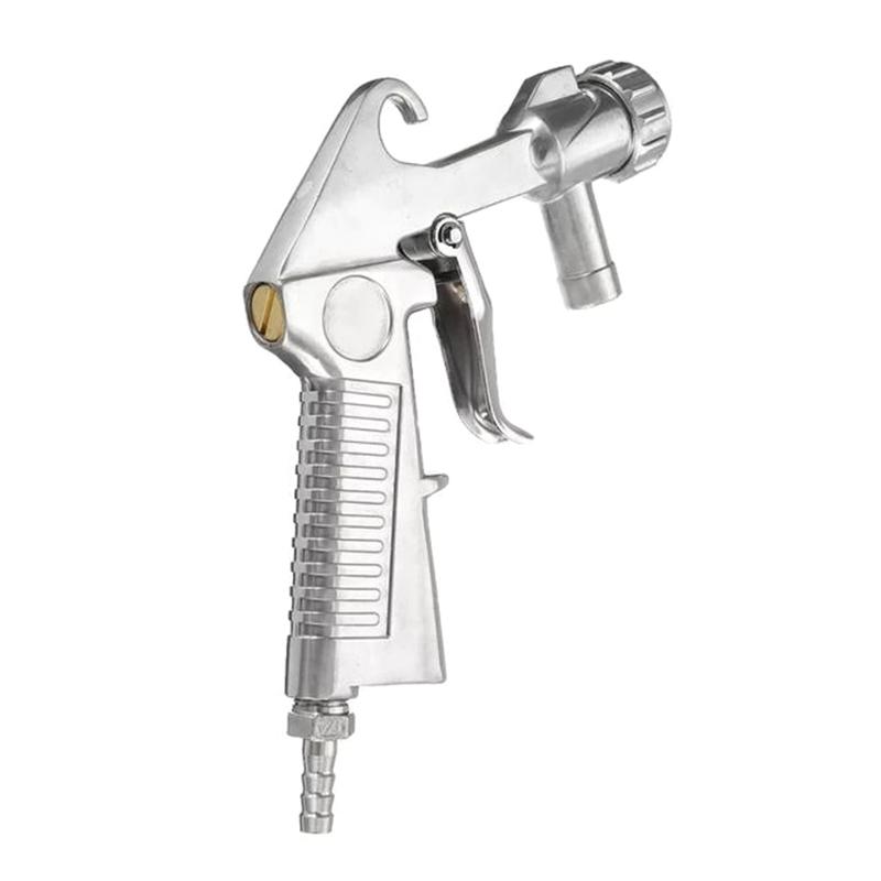 Practical Sand Blaster Gun Kit for w/ Ceramic Nozzle Tips Feed Blast Spray Gun for Cleaning Car Metal Rims Sandblast Cab