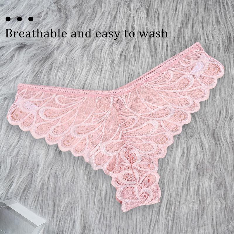 Женские модные кружевные трусики, ультратонкие бесшовные мягкие трусы-бикини, красивые бедра, нижнее белье