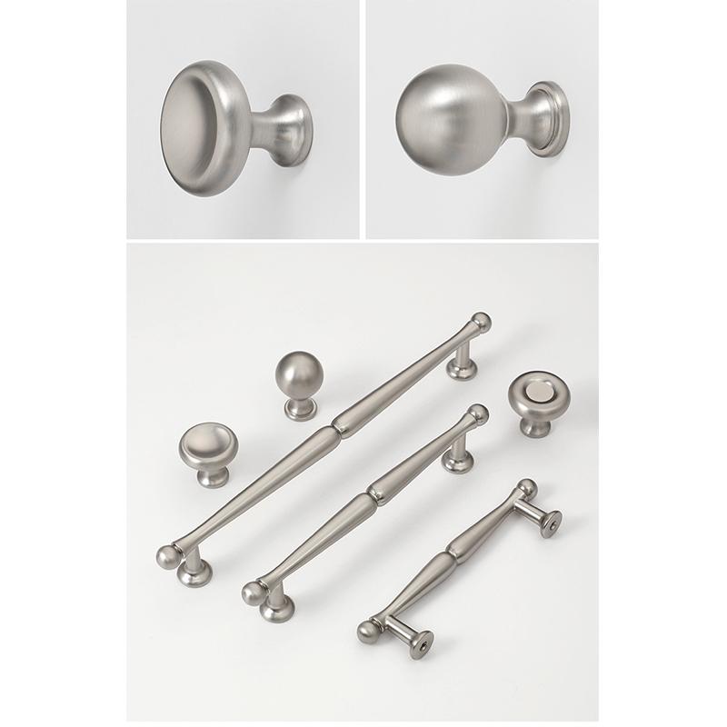 Nickel Brushed Cupboard Cabinet Pulls Modern Kitchen Drawer Knobs for Easy Access and Style