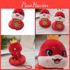 Adorable Plush Snake Year Zodiac Plush Toy Pendant 3 Inch Soft Red Gift Accessory