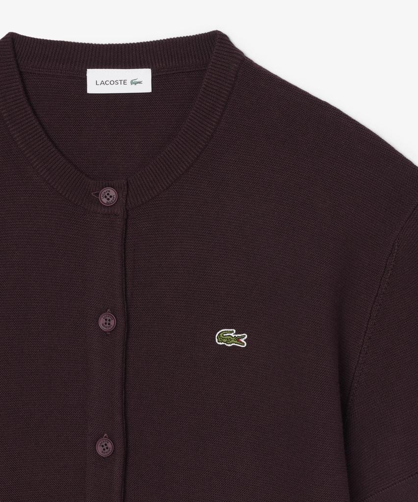 Lacoste Women'S Lynx Lynx Short Sleeve Cardigan Af8244-56N 3Ke