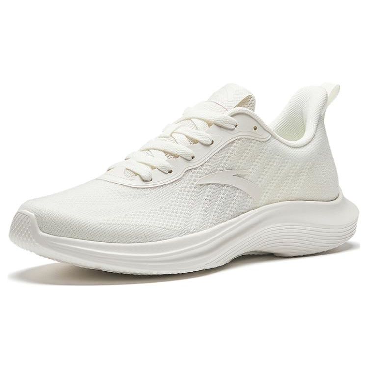 Anta Толстая подошва амортизирующие нескользящие прочные низкие кроссовки для бега мужские кроссовки белые 912335503-1