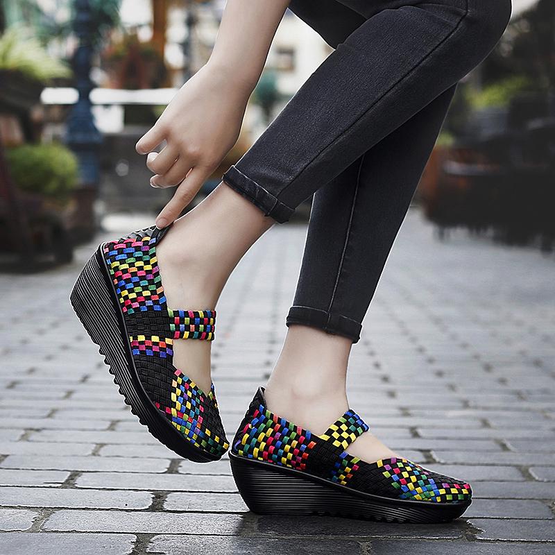 New Fashion Thick Bottom Large Size Women's Shoes 35-42