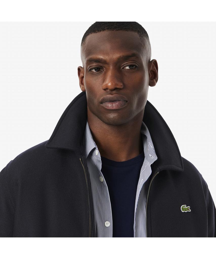 Lacoste Men'S Wool Blend Aviator Jacket Bh7843-55N Hde