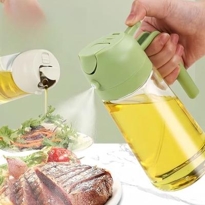Бутылка-распылитель для масла, пластиковая кухонная, для барбекю, для приготовления оливкового масла, банка для масла, уксус для выпечки, соевый соус, контейнер-распылитель 2 в 1